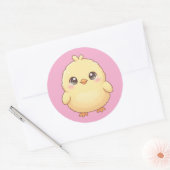 Cute Kawaii Kuiken Ronde Sticker Sheet (Envelop)