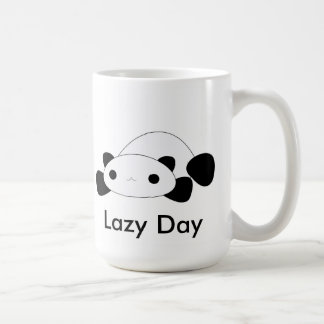 Cute kawaii lazy day panda mok