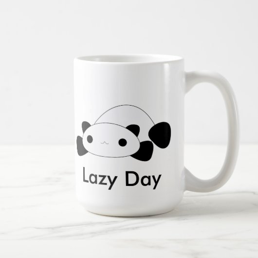 Cute kawaii lazy day panda mok (Rechts)