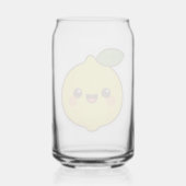 Cute Kawaii Lemon Blikvorm Glas (Voorkant)