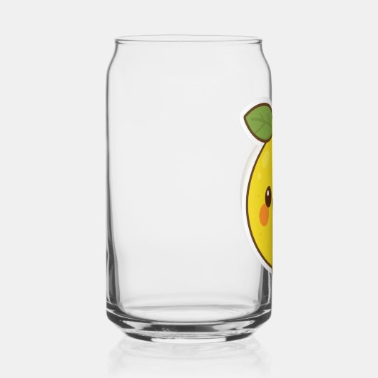 Cute Kawaii Lemon Blikvorm Glas (Links)