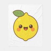 Cute Kawaii Lemon Fleece Deken (Voorkant)
