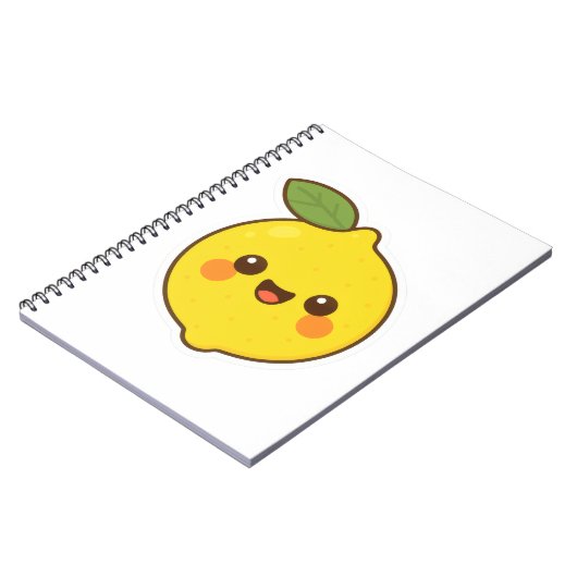 Cute Kawaii Lemon Notitieboek (Linkerzijde)