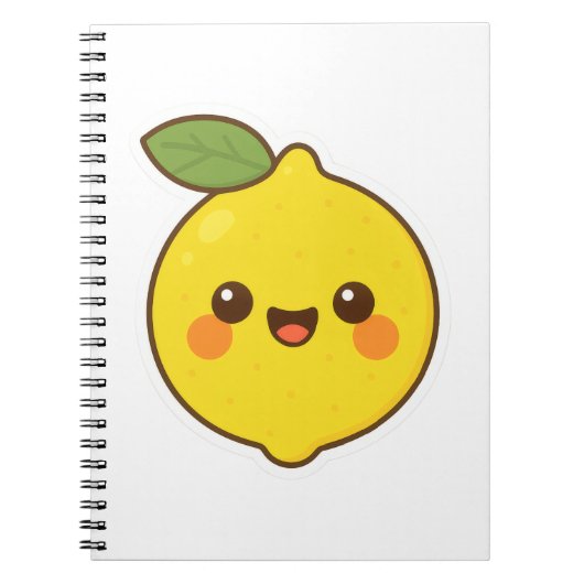 Cute Kawaii Lemon Notitieboek (Voorkant)