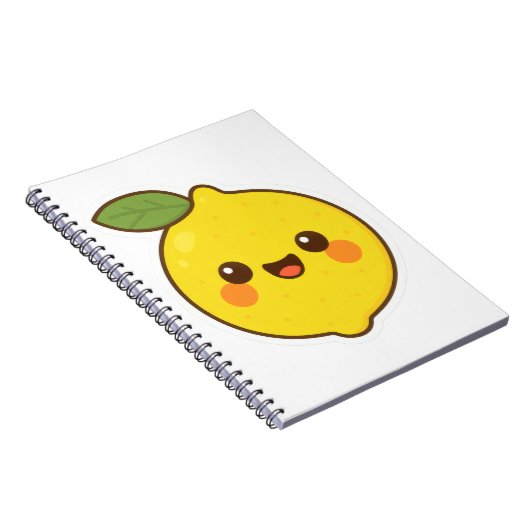 Cute Kawaii Lemon Notitieboek (Rechterzijde)
