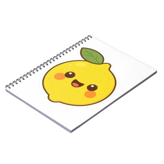 Cute Kawaii Lemon Notitieboek (Linkerzijde)