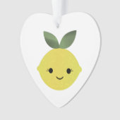 Cute Kawaii Lemon Ornament (voorkant)