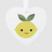 Cute Kawaii Lemon Ornament (voorkant)