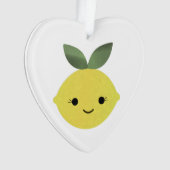 Cute Kawaii Lemon Ornament (voorkant)