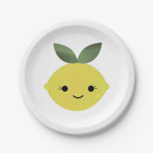 Cute Kawaii Lemon Papieren Bordje