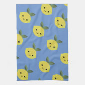 Cute Kawaii Lemon Pattern Theedoek (Verticaal)