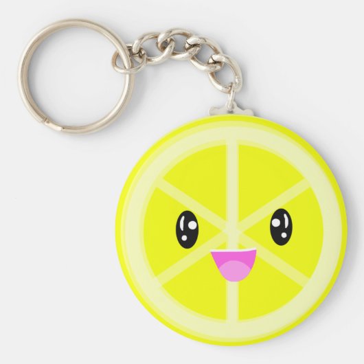 Cute Kawaii Lemon Sleutelhanger (Voorkant)