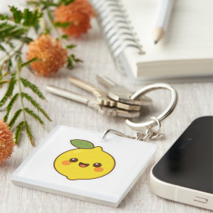 Cute Kawaii Lemon Sleutelhanger