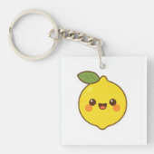Cute Kawaii Lemon Sleutelhanger (voorkant)