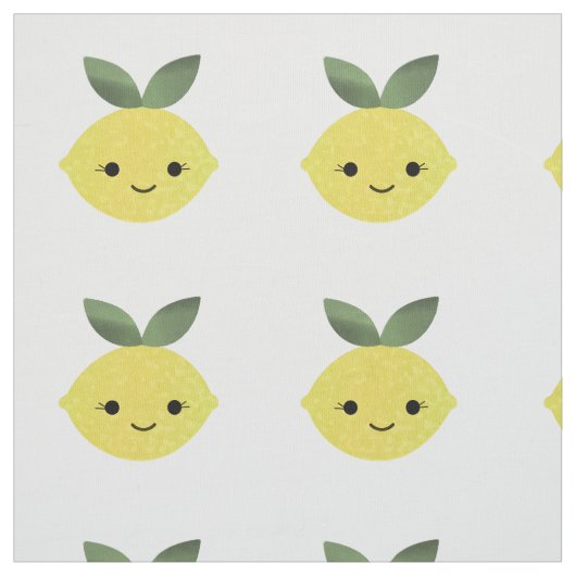 Cute Kawaii Lemon Stof (Swatch)