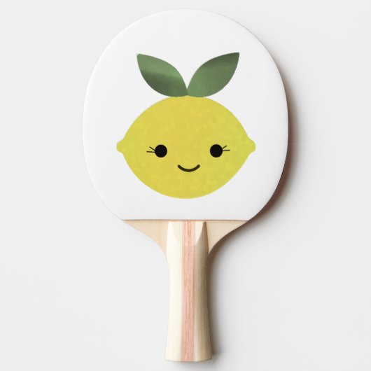 Cute Kawaii Lemon Tafeltennisbatje (Voorkant)