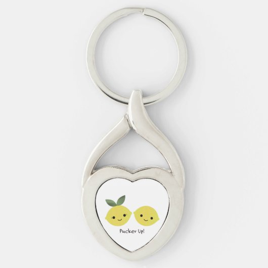 Cute Kawaii Lemons Sleutelhanger (Voorkant)