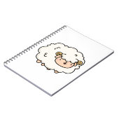Cute Kawaii Little Lamb Notitieboek (Linkerzijde)