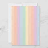 Cute Kawaii Little Rainbow Sunshine Kids Birthday Kaart (Achterkant)