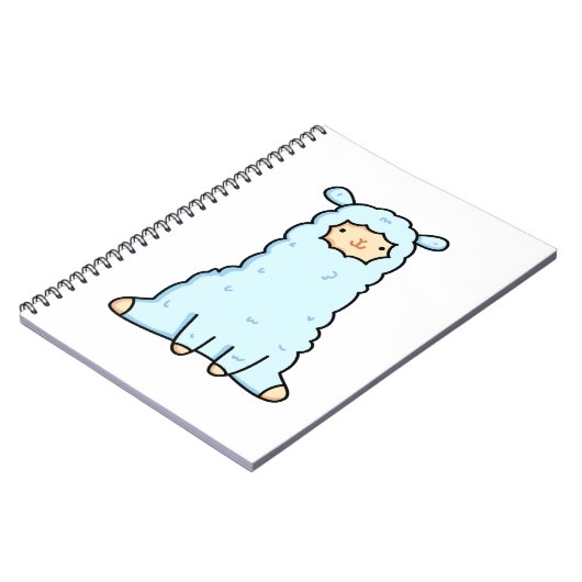 Cute Kawaii Llama Notitieboek (Linkerzijde)