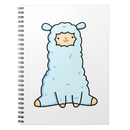 Cute Kawaii Llama Notitieboek (Voorkant)
