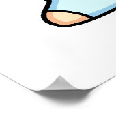 Cute Kawaii Llama Poster (Hoek)