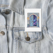 Cute Kawaii Magische Marokkaanse Deur Galaxy StSti Button (Insitu)