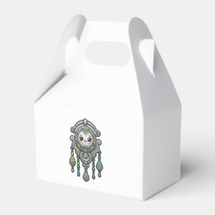 Cute Kawaii Marokkaanse Amazigh Tazarzit Zilveren Bedankdoosjes