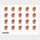 Cute Kawaii Marokkaanse Fez Hoed Kat Sticker (Vel)