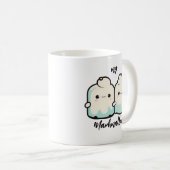 Cute Kawaii Marshmallow Couble Coffee Mok (Voorkant rechts)