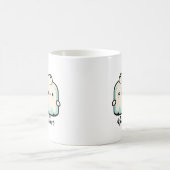 Cute Kawaii Marshmallow Couble Coffee Mok (Center)