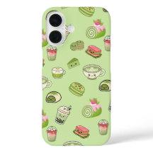 Cute Kawaii Matcha Dessert Hoesje 