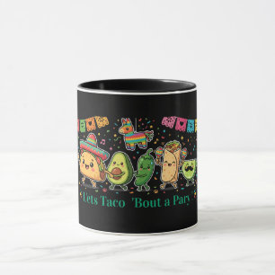 Cute Kawaii Mexicaans Eetfestijn - Taco Burrito Av Mok