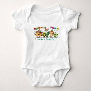 Cute Kawaii Mexicaans Eetfestijn - Taco Burrito Av Romper
