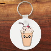 Cute Kawaii Milkshake Sleutelhanger – Leuke Sticke (Achterkant)