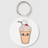 Cute Kawaii Milkshake Sleutelhanger – Leuke Sticke (Achterkant)