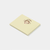 Cute Kawaii Monkey Illustration Post-it® Notes (Schuin)
