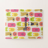 Cute Kawaii Monster Child's Custom Legpuzzel (Horizontaal)