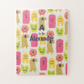 Cute Kawaii Monster Child's Custom Legpuzzel (Verticaal)