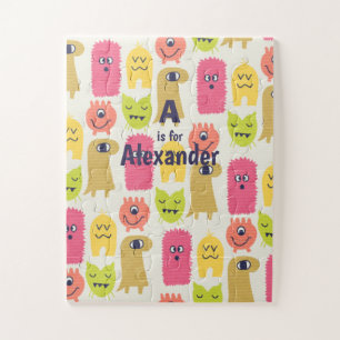 Cute Kawaii Monster Child's Custom Legpuzzel