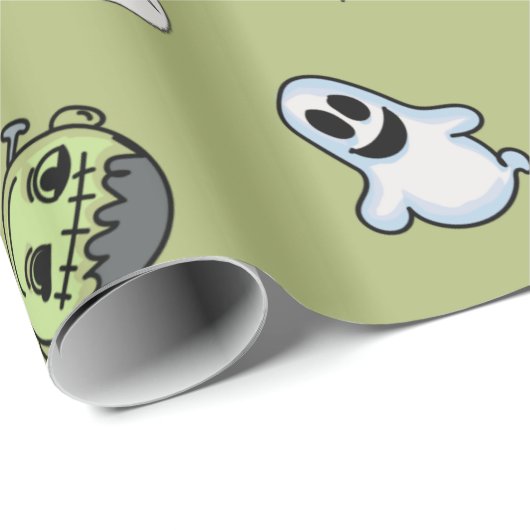 Cute kawaii monsters cadeaupapier (Rol Hoek)