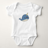 Cute Kawaii Narwhal Romper (Voorkant)