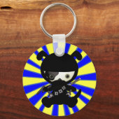 Cute Kawaii Ninja Puppy Dog Sleutelhangers (Voorkant)
