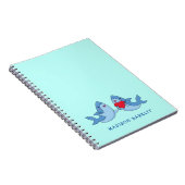 Cute Kawaii Notitieboek van Haaien Kind (Rechterzijde)