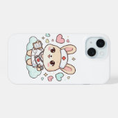 Cute Kawaii Nurse Bunny Phone Case iPhone 15 Case (Achterkant horizontaal)