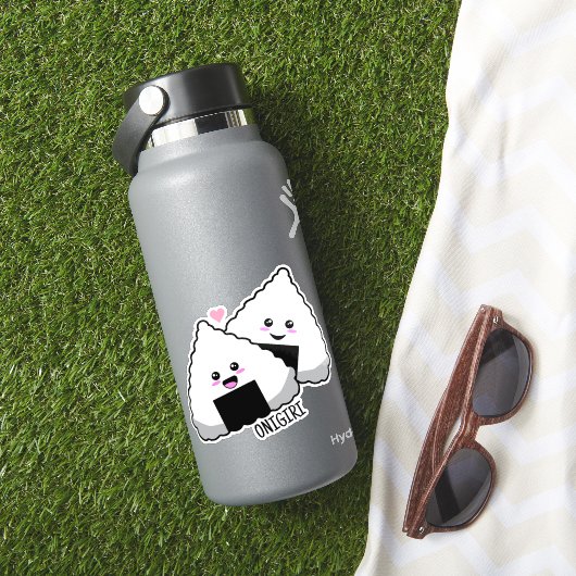 Cute Kawaii Onigiri Japanese Food Sticker (HydroFlask Insitu)