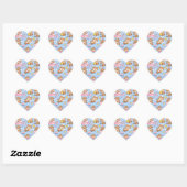 Cute Kawaii Otter Pattern | Cozy Pastel Hart Sticker (Vel)