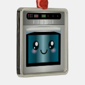 Cute Kawaii Oven - Chef & Baker Gifts Metalen Ornament (Rechts)