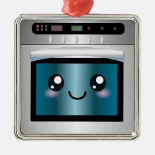 Cute Kawaii Oven - Chef & Baker Gifts Metalen Ornament