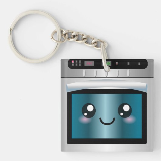 Cute Kawaii Oven - Chef & Baker Gifts Sleutelhanger (Voorkant)
